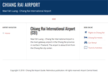 Tablet Screenshot of chiangraiairport.com